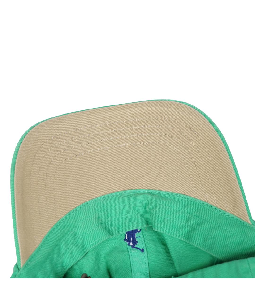 POLO RALPH LAUREN Зеленая хлопковая кепка/бейсболка, фото 5