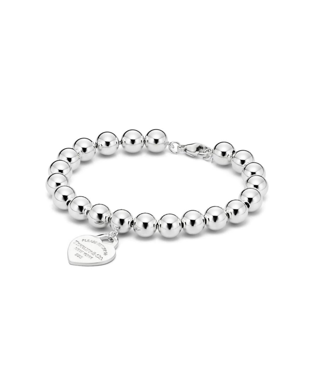 TIFFANY&CO Серебряный браслет из белого золота, фото 2