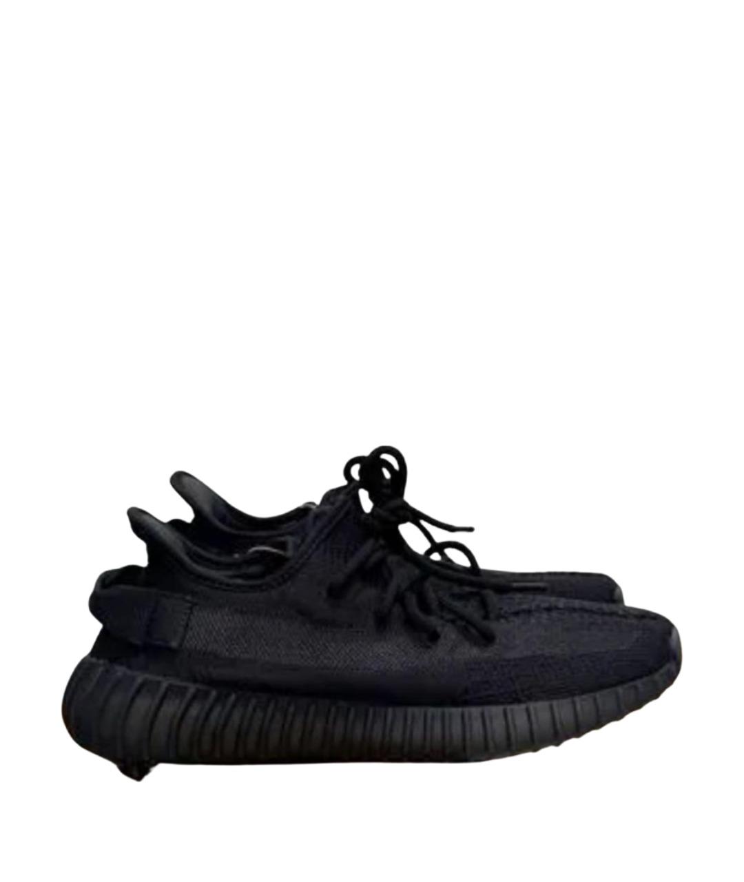 ADIDAS YEEZY Черные текстильные высокие кроссовки / кеды, фото 1