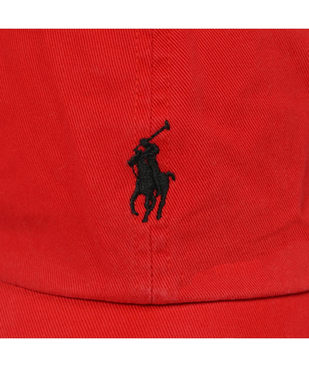 POLO RALPH LAUREN Красная хлопковая кепка/бейсболка, фото 2