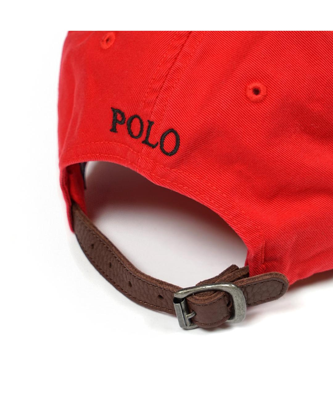 POLO RALPH LAUREN Красная хлопковая кепка/бейсболка, фото 3