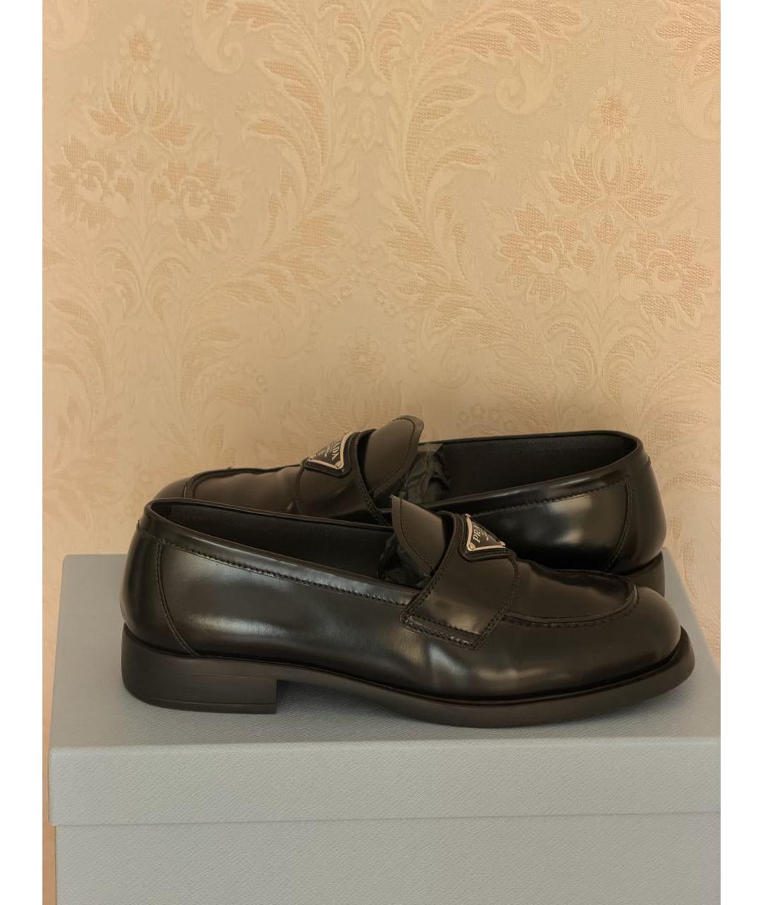 PRADA Черные кожаные лоферы, фото 6