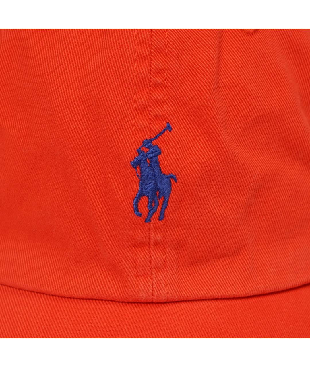 POLO RALPH LAUREN Оранжевая хлопковая кепка/бейсболка, фото 2