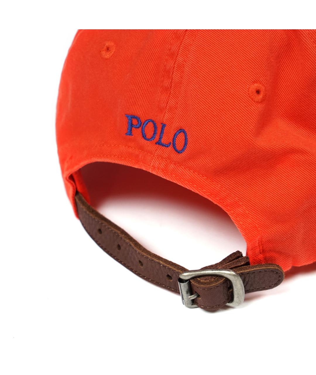 POLO RALPH LAUREN Оранжевая хлопковая кепка/бейсболка, фото 3