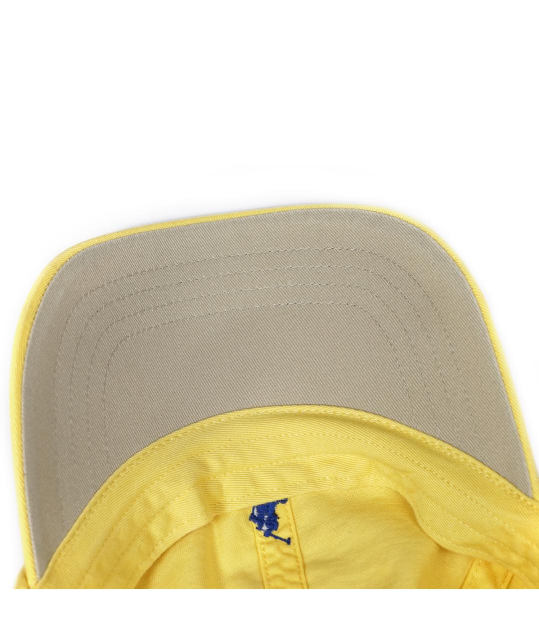POLO RALPH LAUREN Желтая хлопковая кепка/бейсболка, фото 5