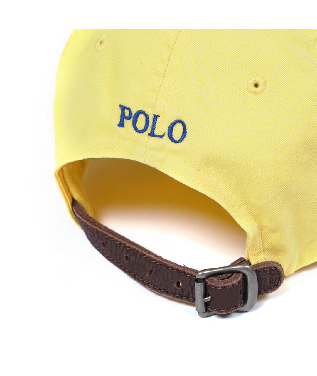 POLO RALPH LAUREN Желтая хлопковая кепка/бейсболка, фото 3