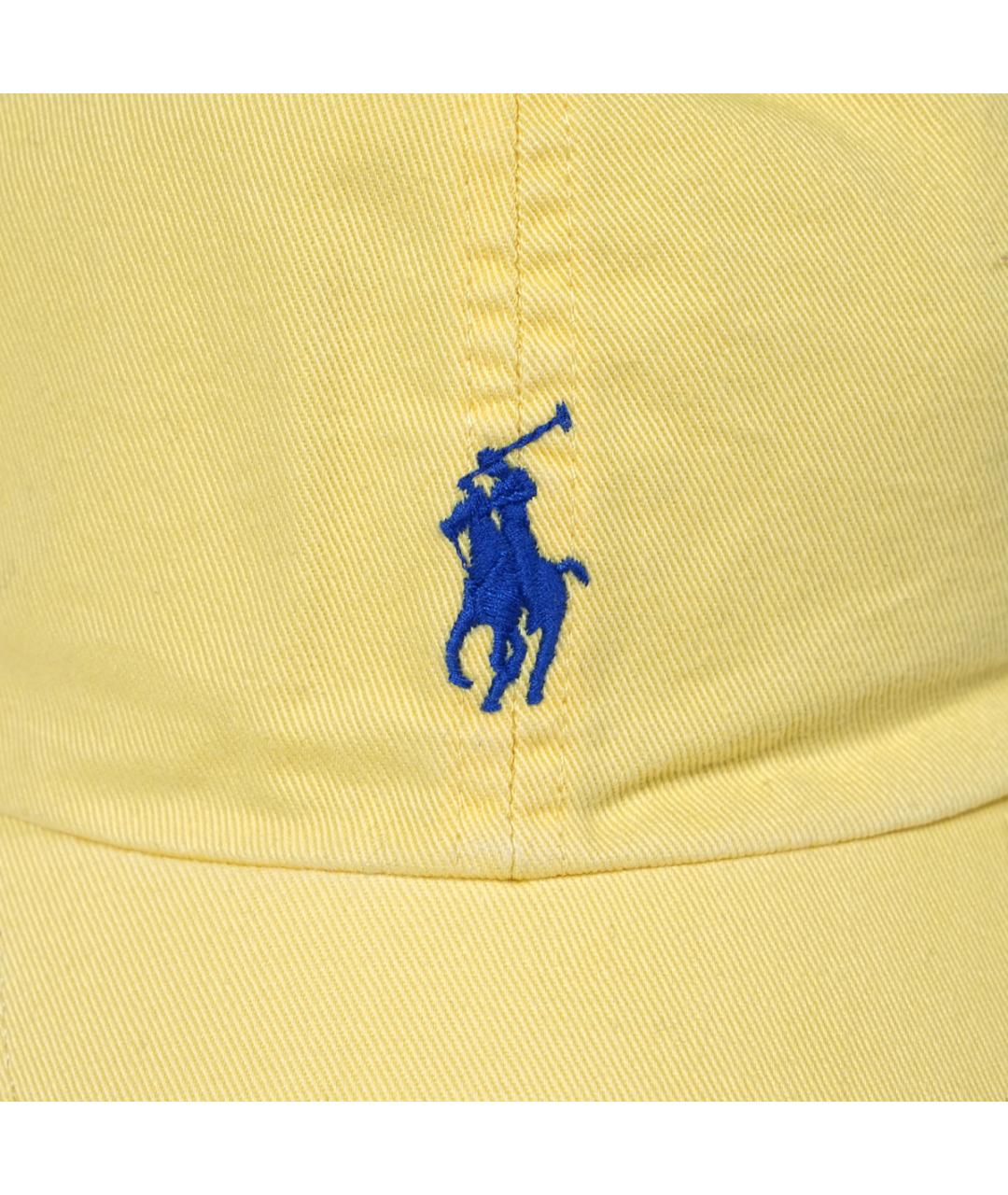 POLO RALPH LAUREN Желтая хлопковая кепка/бейсболка, фото 2