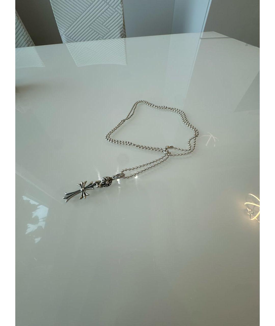 CHROME HEARTS Серебряное серебряное колье, фото 3