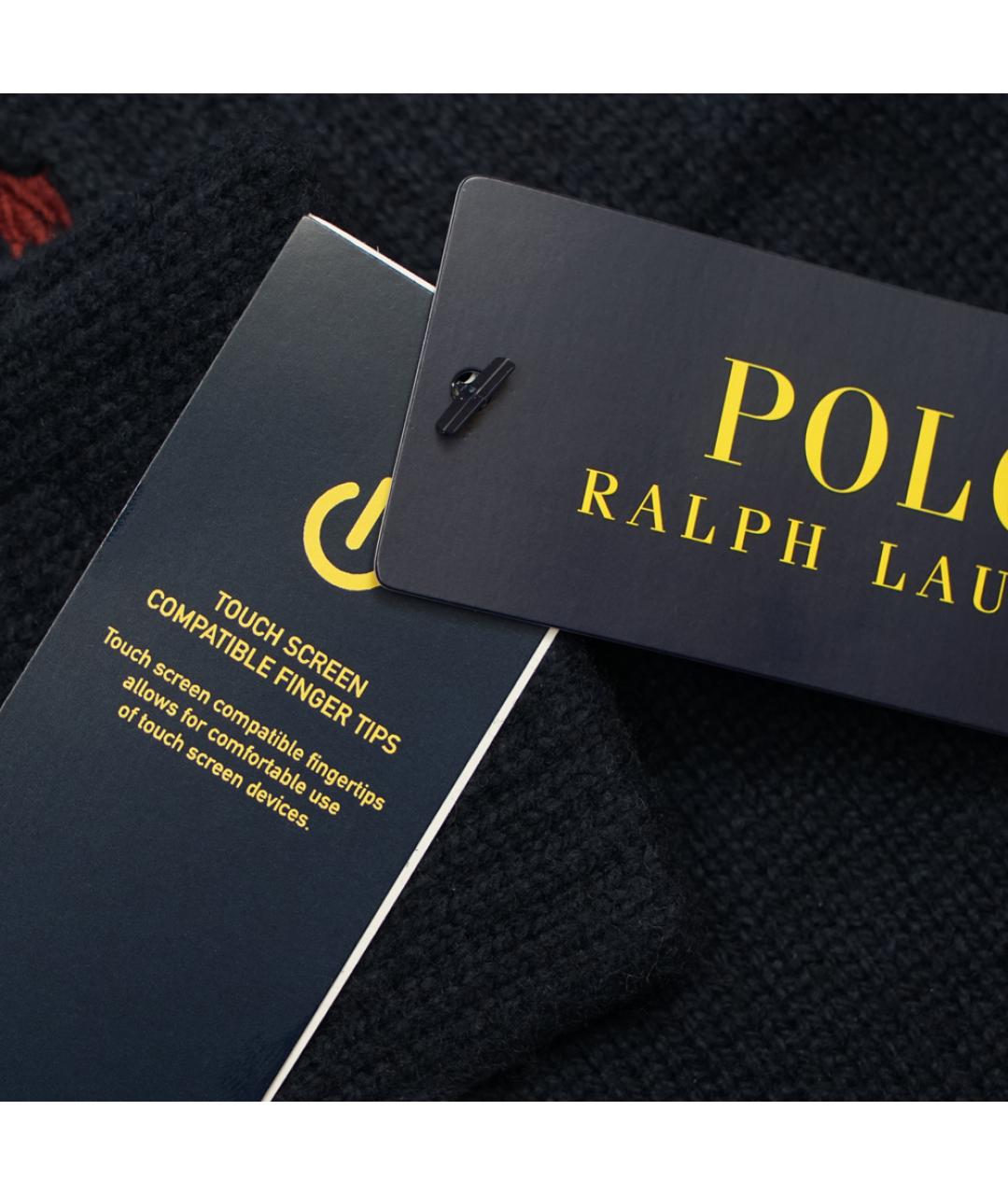 POLO RALPH LAUREN Темно-синие перчатки, фото 3