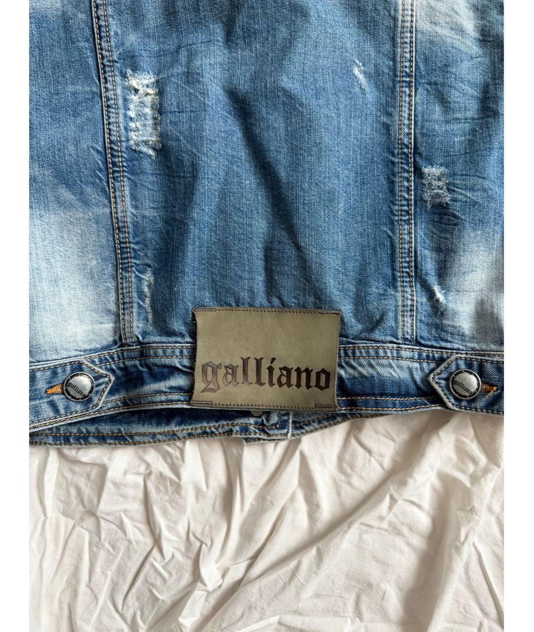 JOHN GALLIANO Голубая деним куртка, фото 6