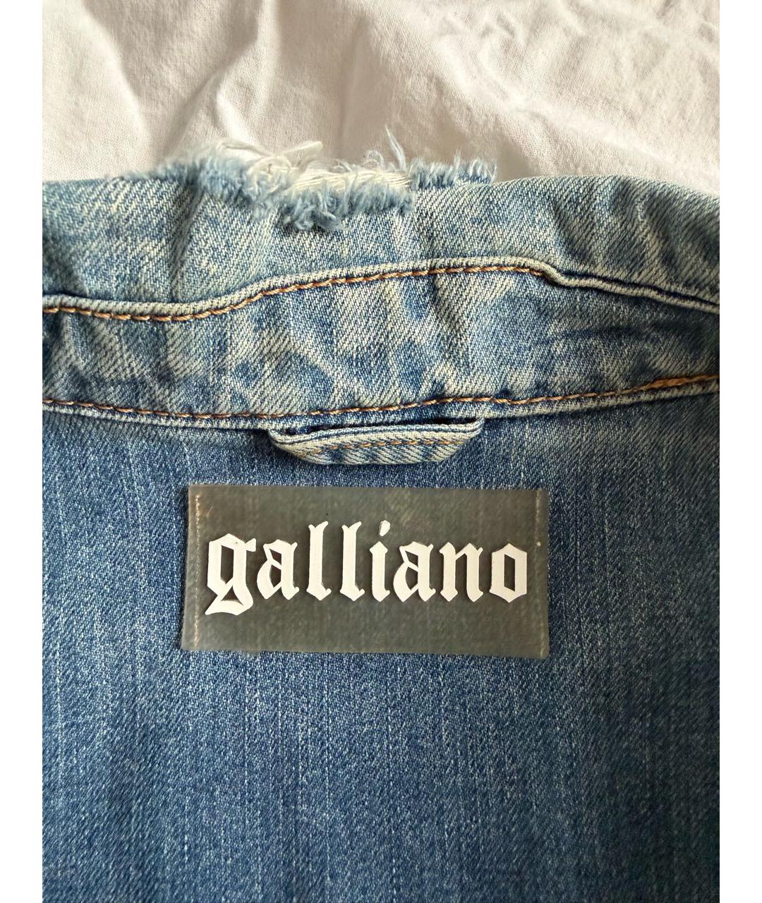 JOHN GALLIANO Голубая деним куртка, фото 7