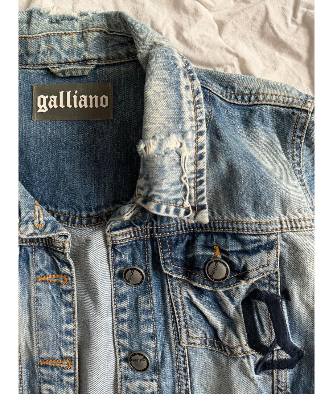 JOHN GALLIANO Голубая деним куртка, фото 4