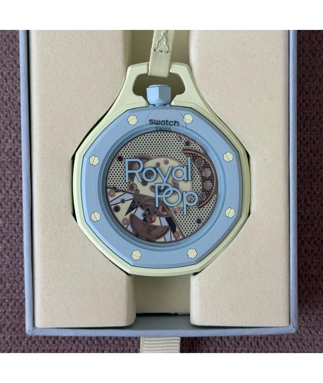 Swatch Салатовые керамические часы, фото 4
