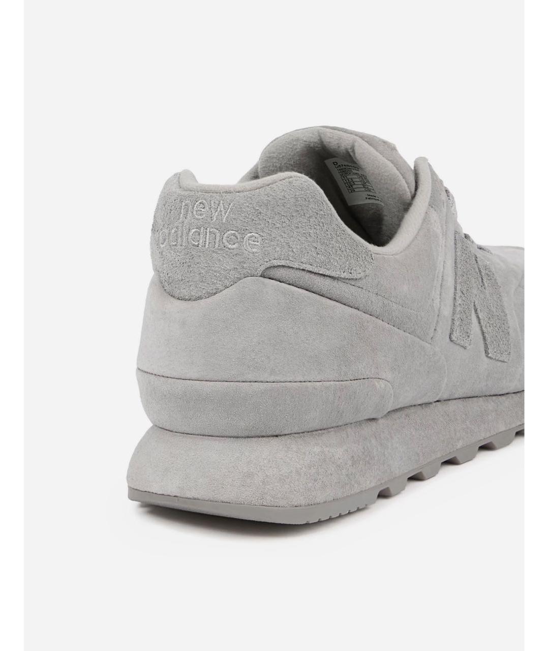 NEW BALANCE Серые замшевые низкие кроссовки / кеды, фото 4