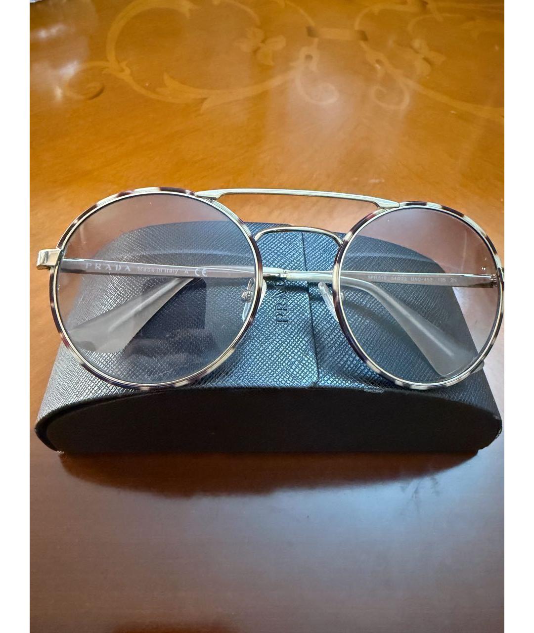 PRADA Мульти металлические солнцезащитные очки, фото 4