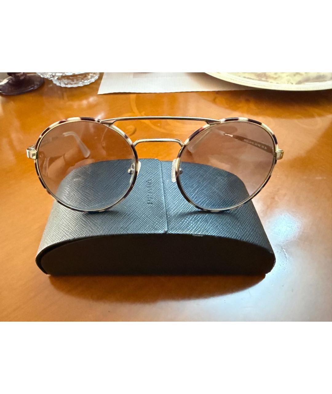 PRADA Мульти металлические солнцезащитные очки, фото 5
