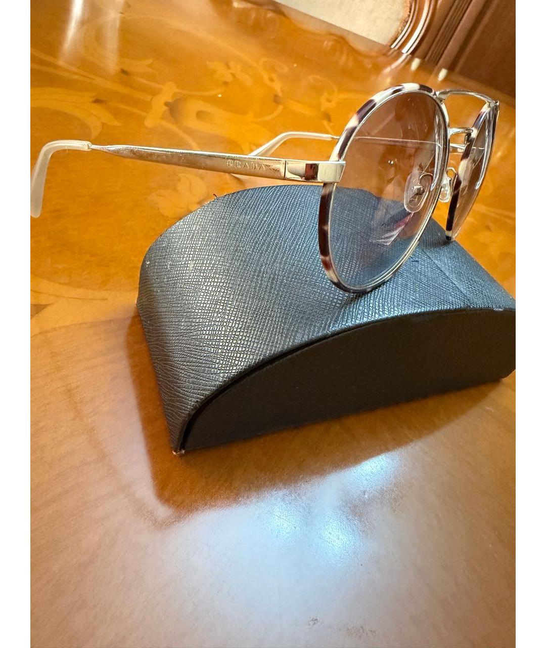 PRADA Мульти металлические солнцезащитные очки, фото 2