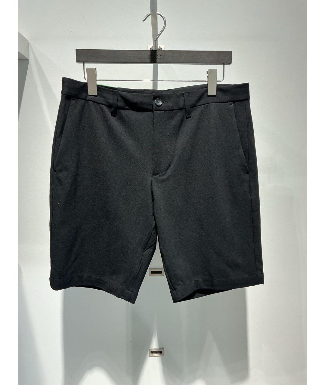 HUGO BOSS Черные вискозные шорты, фото 5