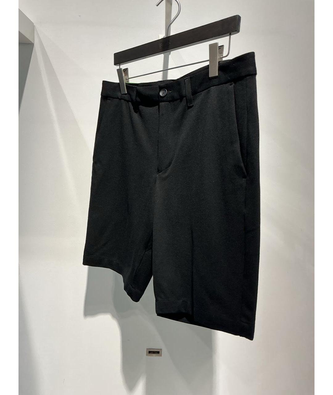 HUGO BOSS Черные вискозные шорты, фото 2