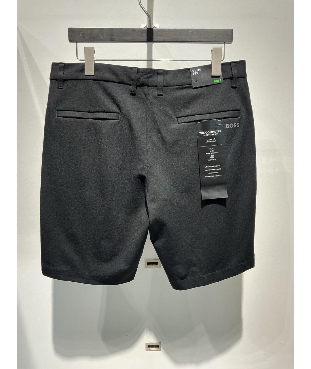 HUGO BOSS Черные вискозные шорты, фото 3