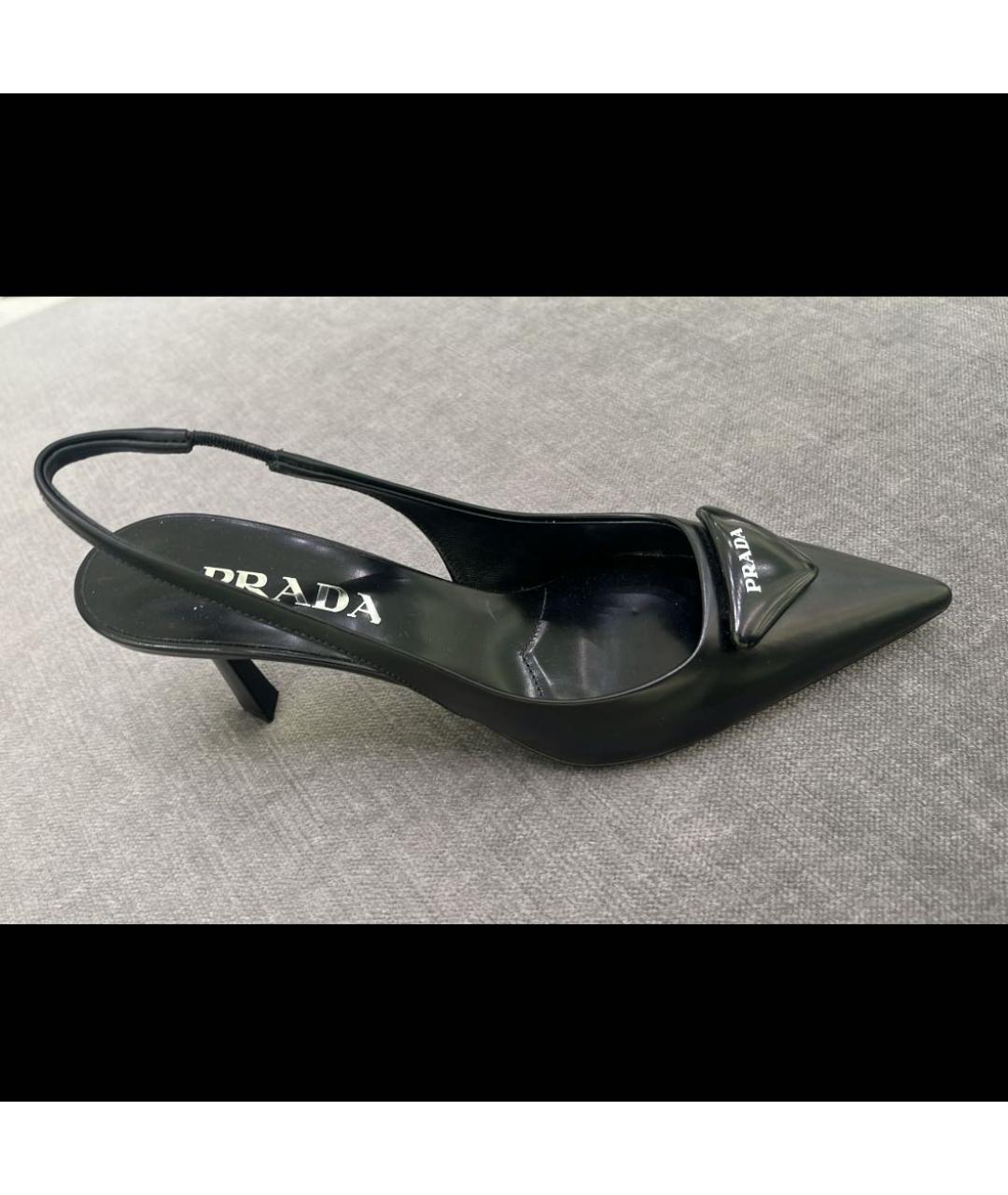 PRADA Черные туфли из лакированной кожи, фото 4