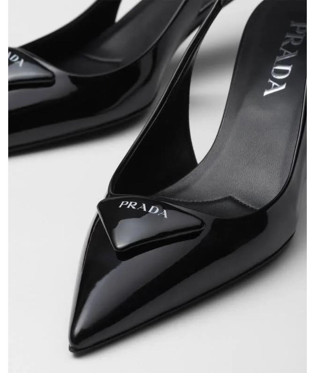 PRADA Черные туфли из лакированной кожи, фото 3