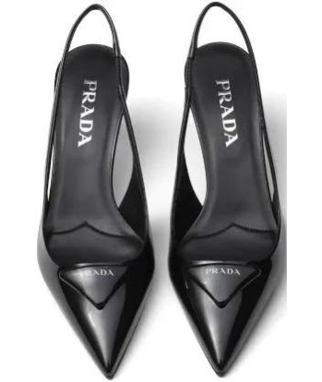 PRADA Черные туфли из лакированной кожи, фото 2