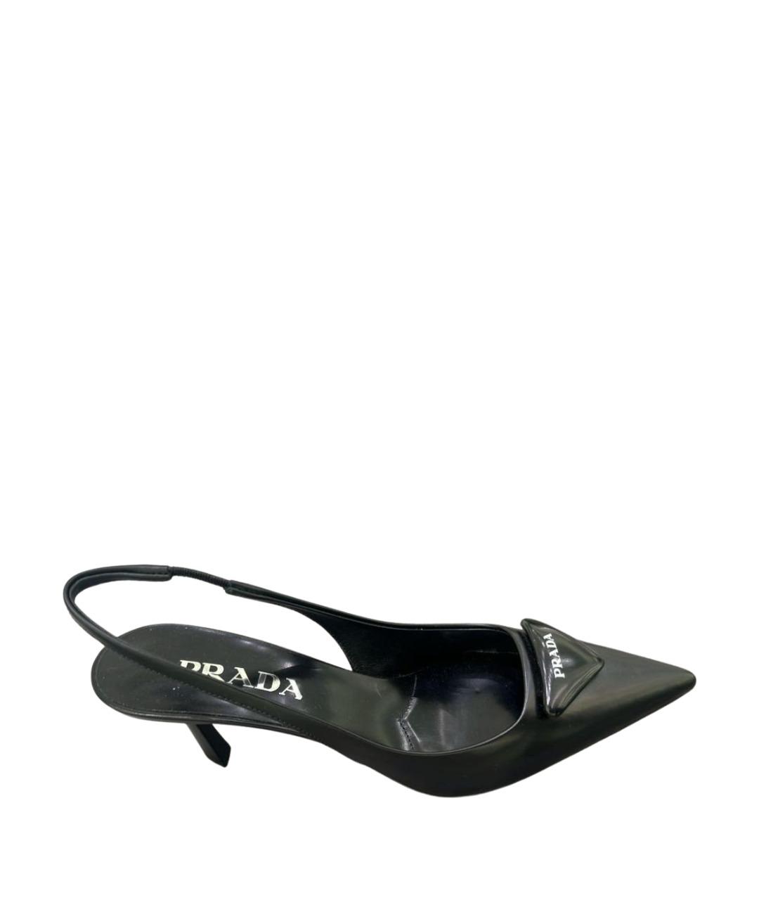 PRADA Черные туфли из лакированной кожи, фото 1