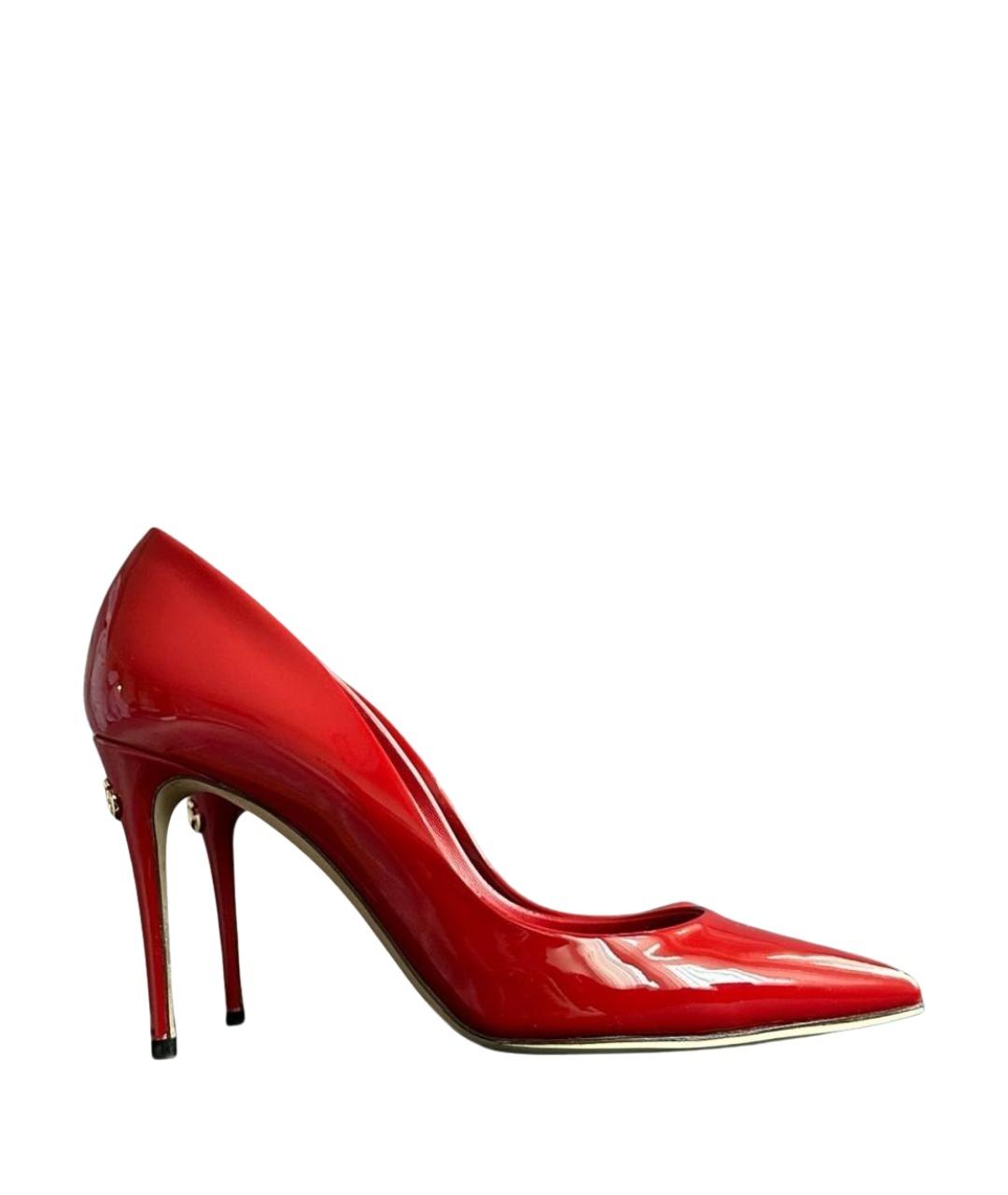DOLCE&GABBANA Красные туфли из лакированной кожи, фото 1
