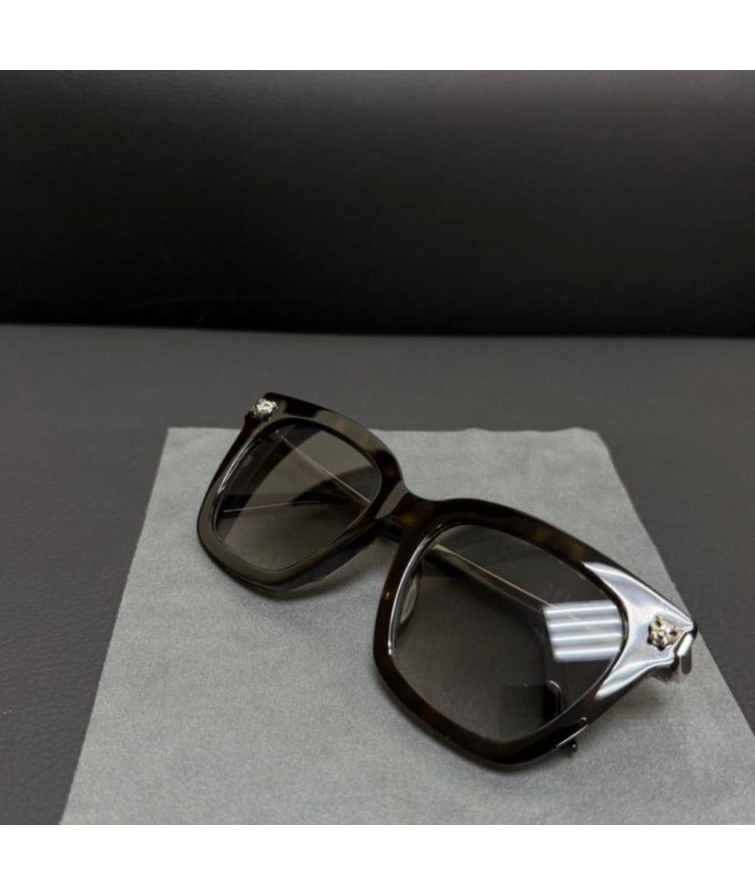 CARTIER Черные пластиковые солнцезащитные очки, фото 2