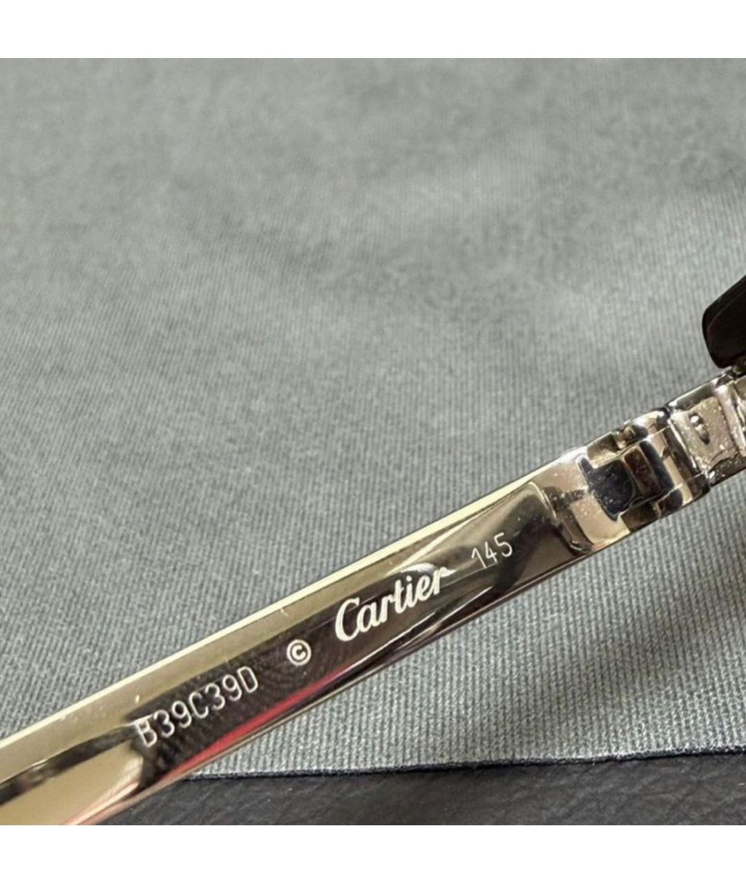 CARTIER Черные пластиковые солнцезащитные очки, фото 5