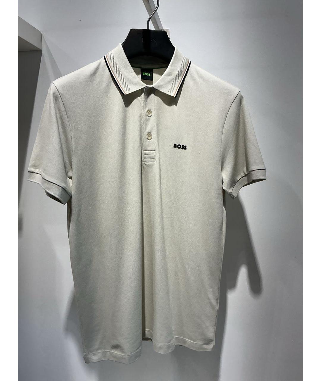 HUGO BOSS Бежевая хлопковая футболка, фото 5