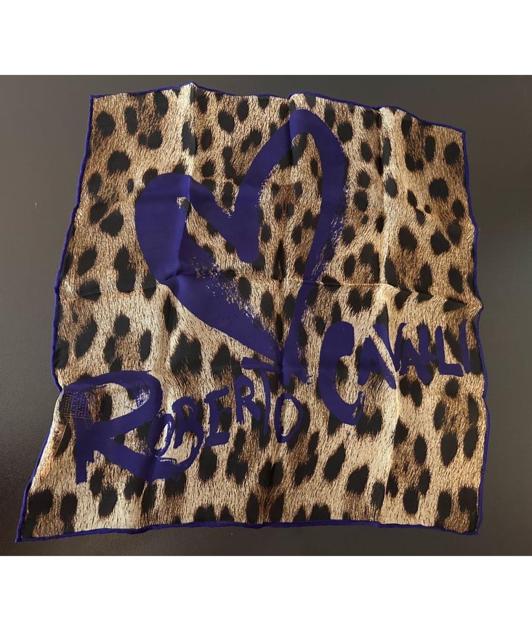 ROBERTO CAVALLI Мульти шелковый платок, фото 3