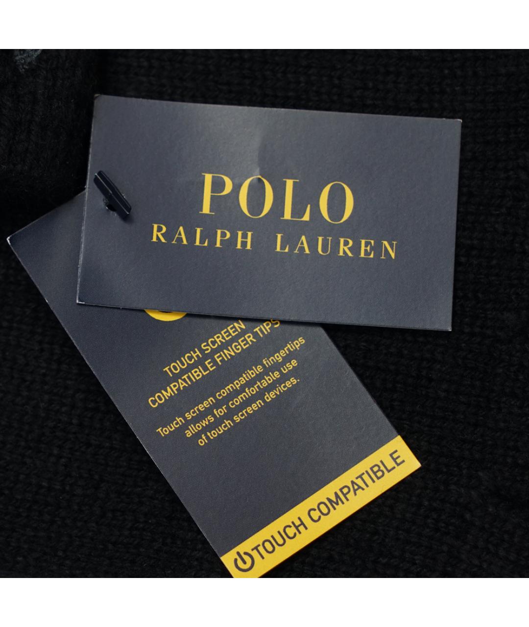 POLO RALPH LAUREN Черные перчатки, фото 3