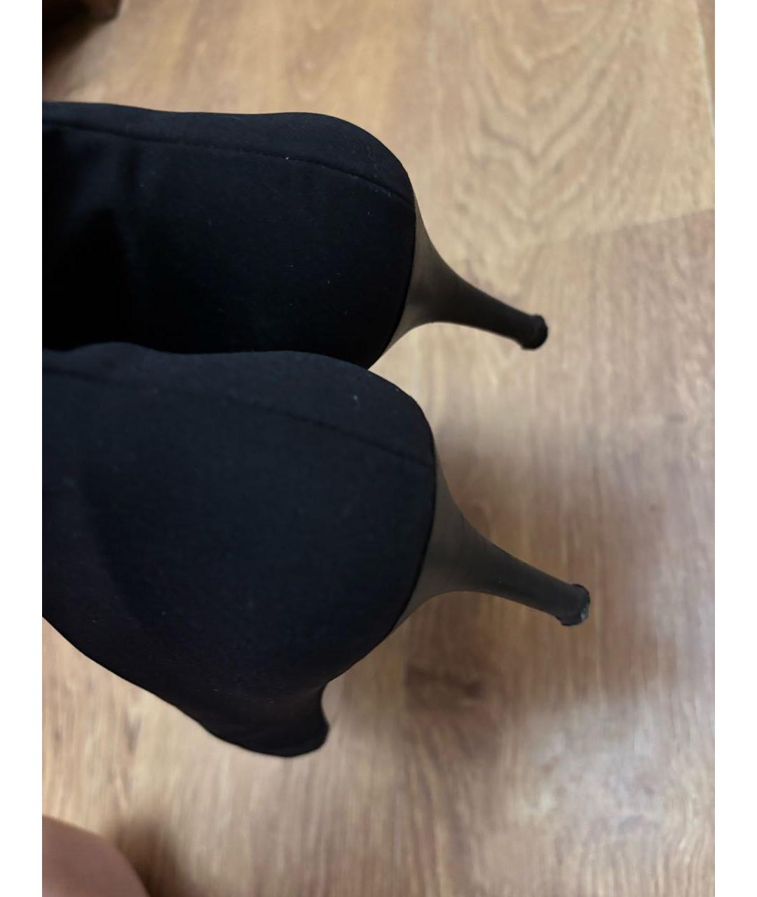 STUART WEITZMAN Черные текстильные ботильоны, фото 6