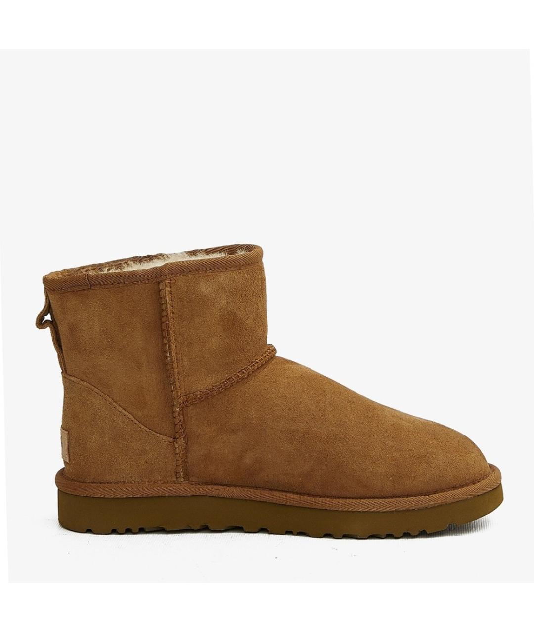 UGG AUSTRALIA Коричневые замшевые ботинки, фото 5