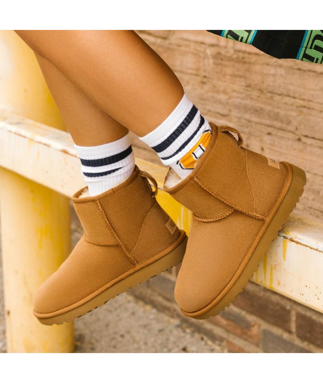 UGG AUSTRALIA Коричневые замшевые ботинки, фото 7