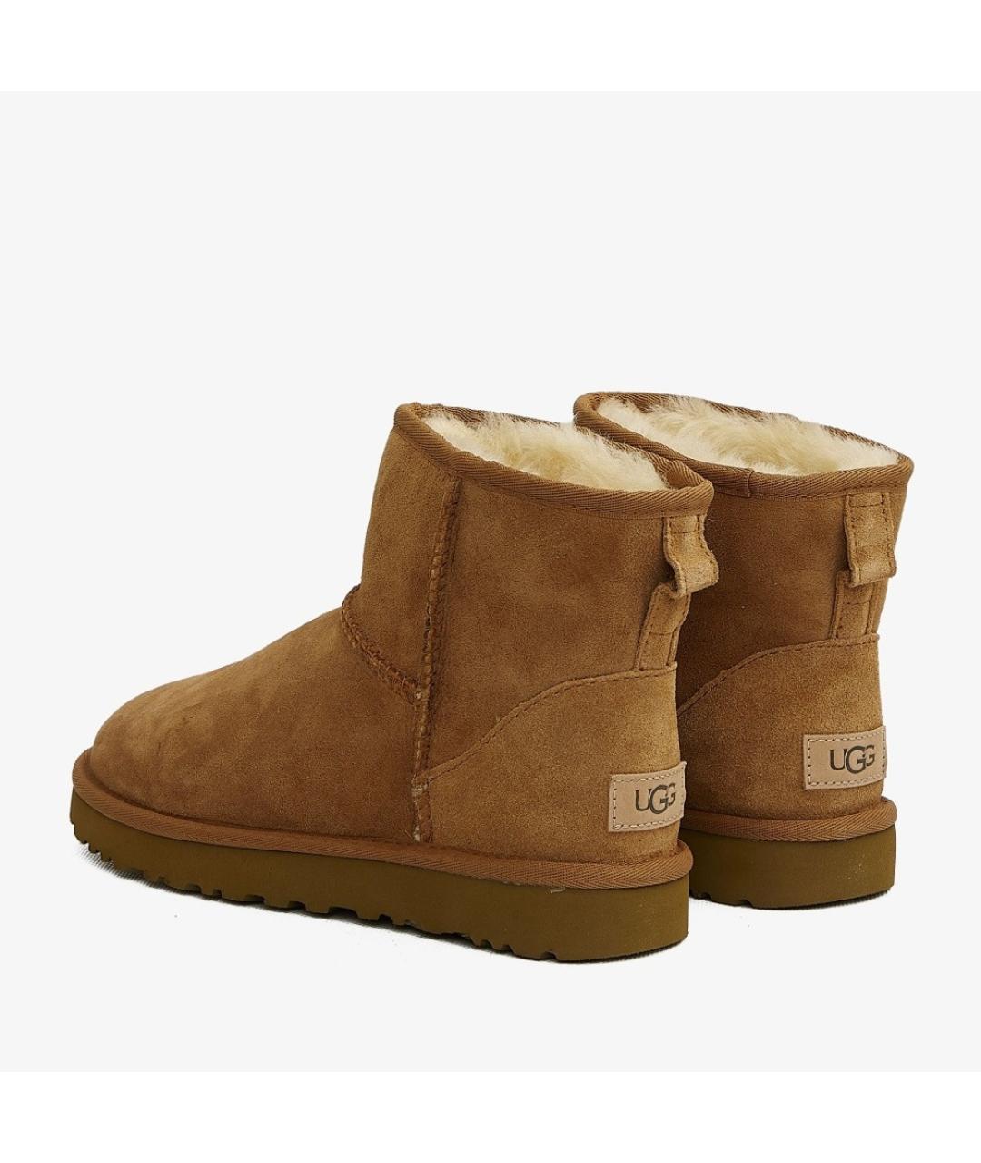 UGG AUSTRALIA Коричневые замшевые ботинки, фото 3