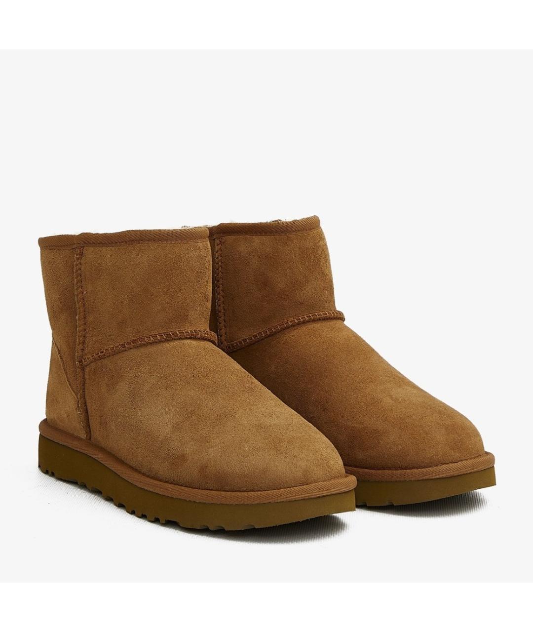 UGG AUSTRALIA Коричневые замшевые ботинки, фото 2