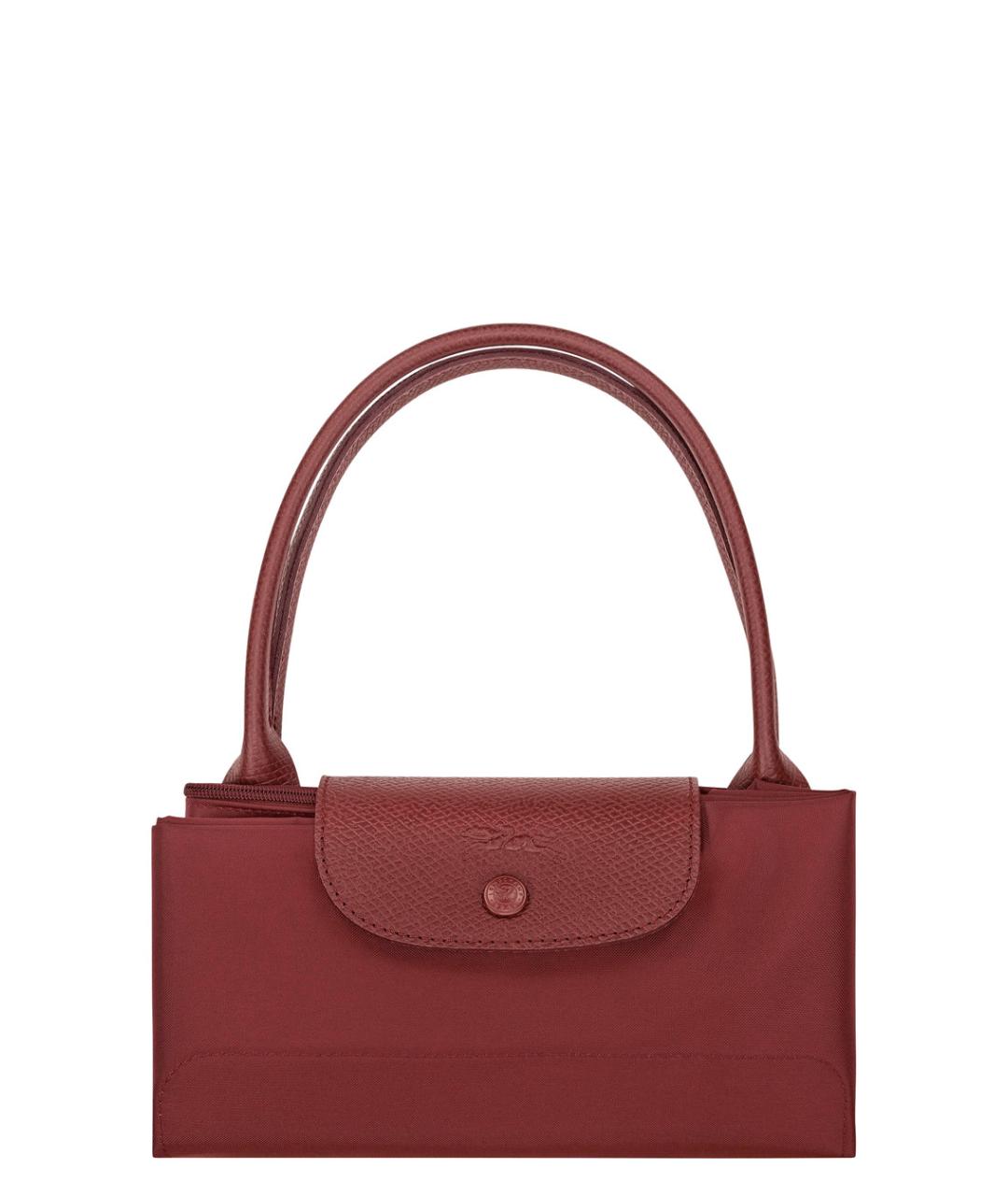 LONGCHAMP Бордовая синтетическая сумка тоут, фото 3