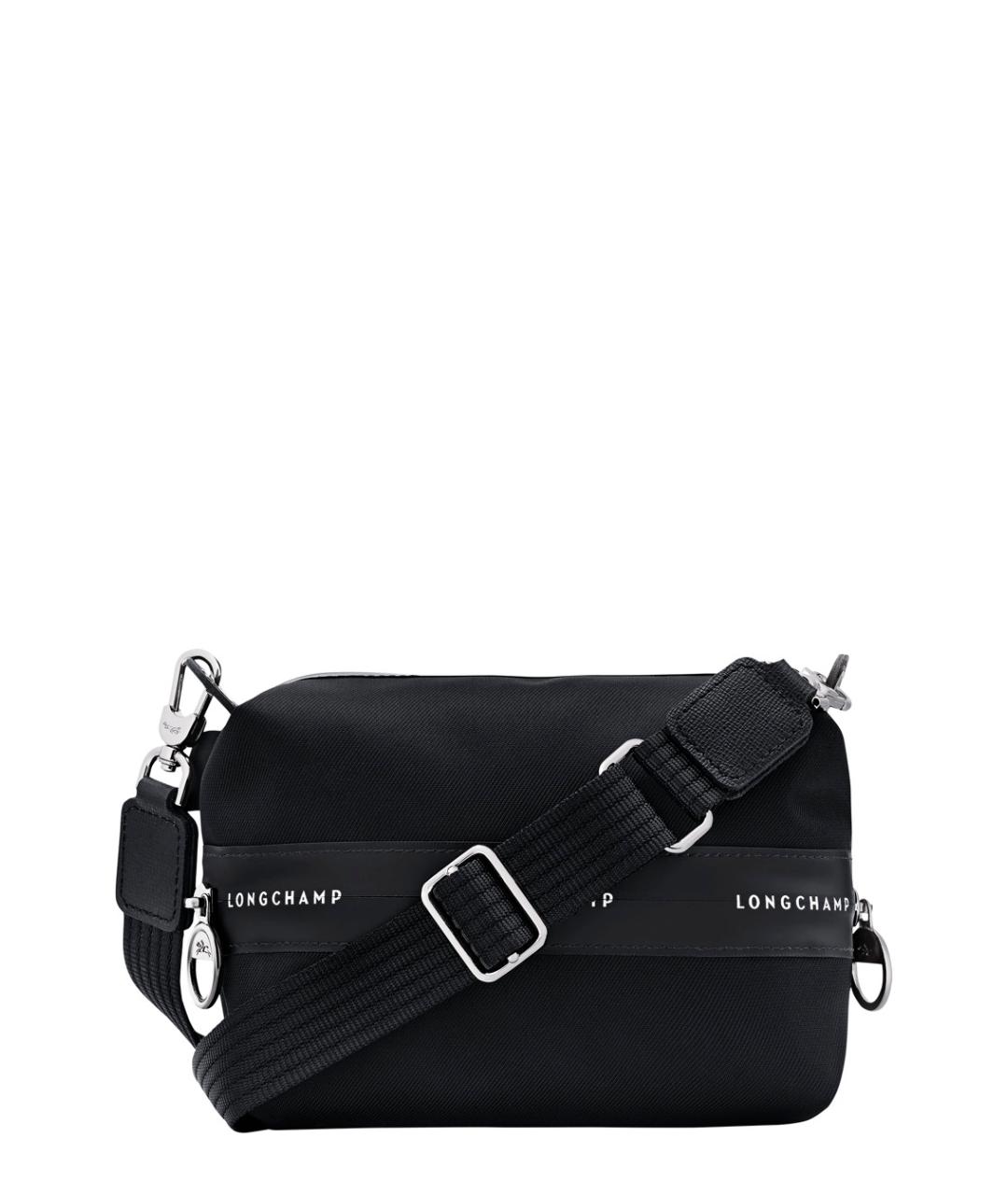 LONGCHAMP Черная синтетическая сумка через плечо, фото 1