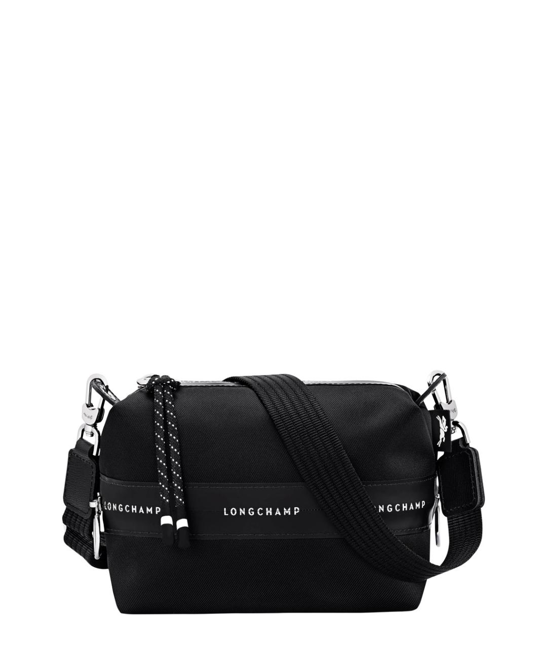 LONGCHAMP Черная синтетическая сумка через плечо, фото 2