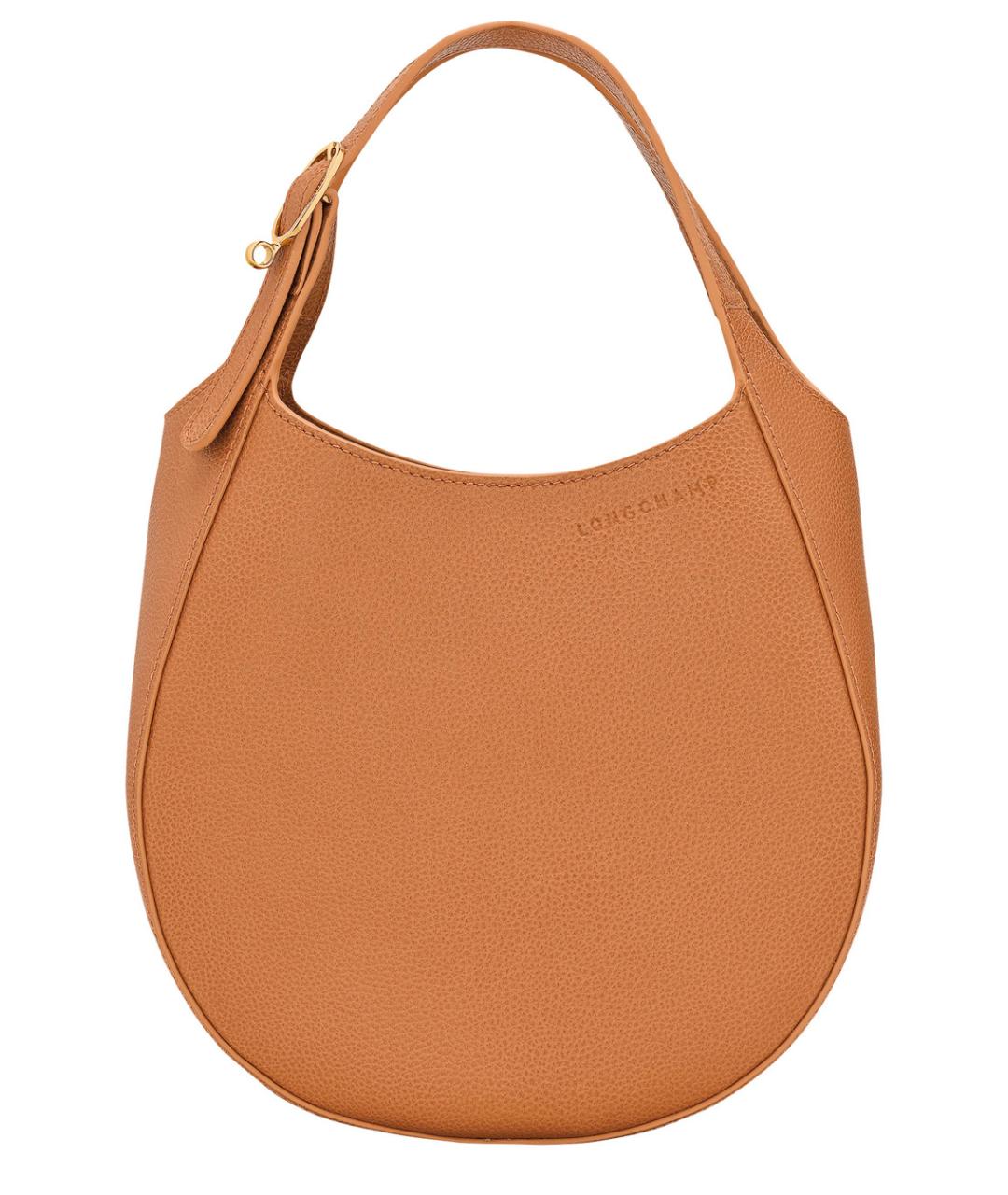 LONGCHAMP Коричневая кожаная сумка через плечо, фото 3
