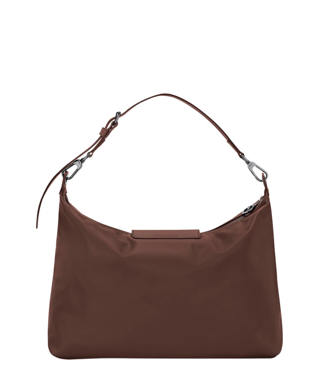 LONGCHAMP Коричневая тканевая сумка тоут, фото 2