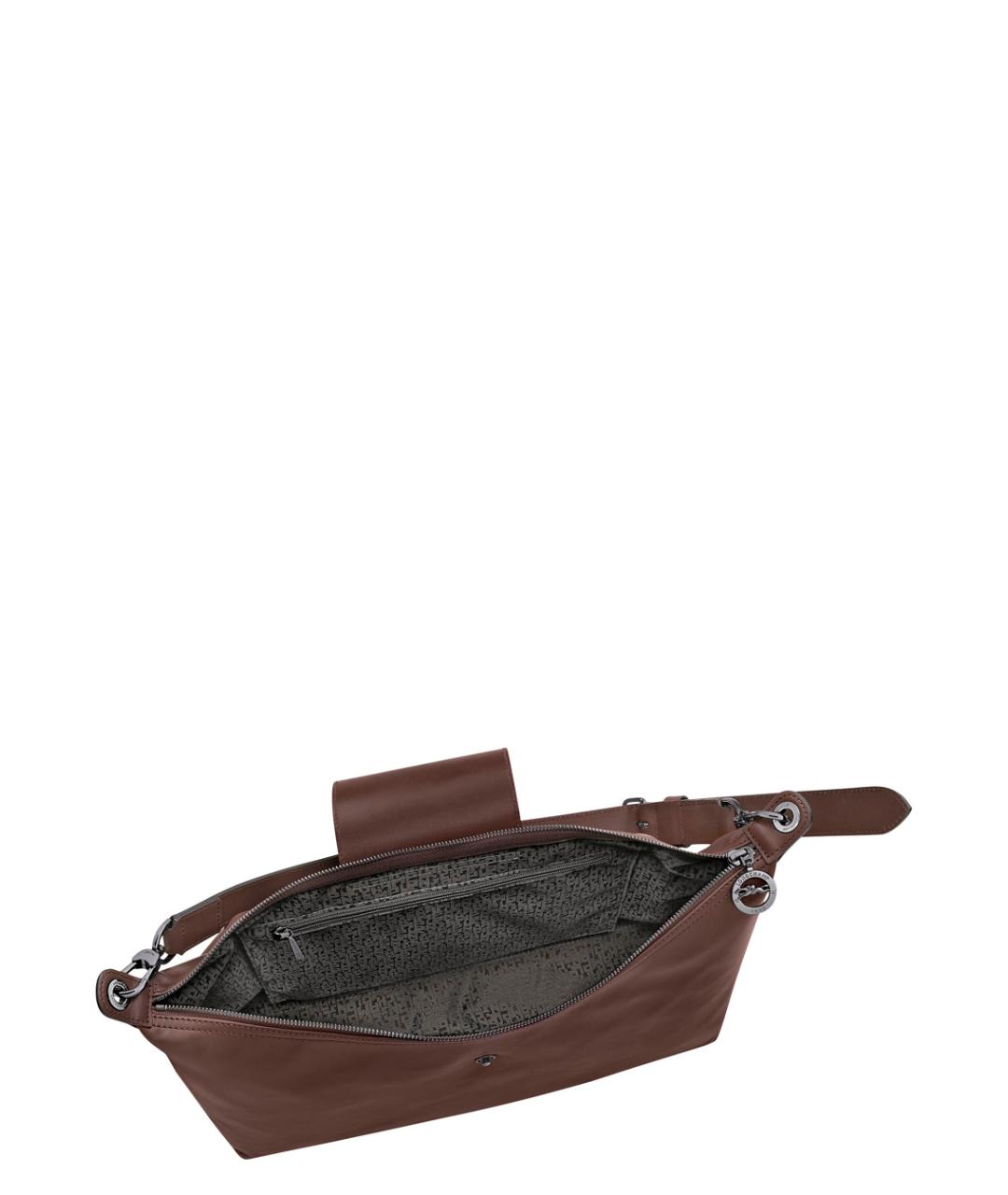 LONGCHAMP Коричневая тканевая сумка тоут, фото 4