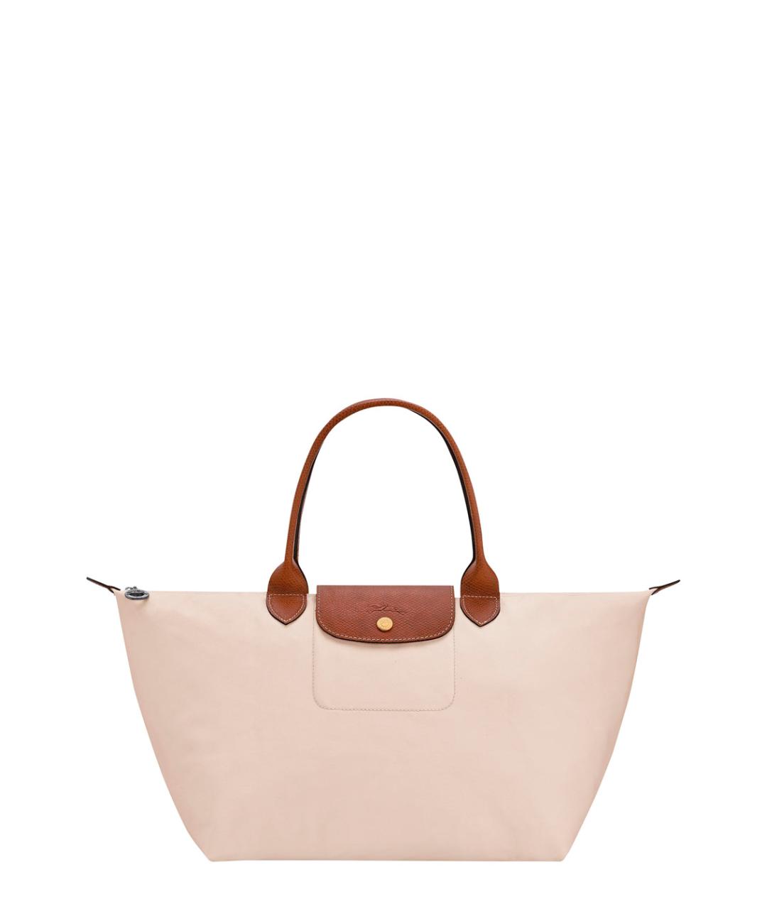 LONGCHAMP Бежевая синтетическая сумка тоут, фото 1