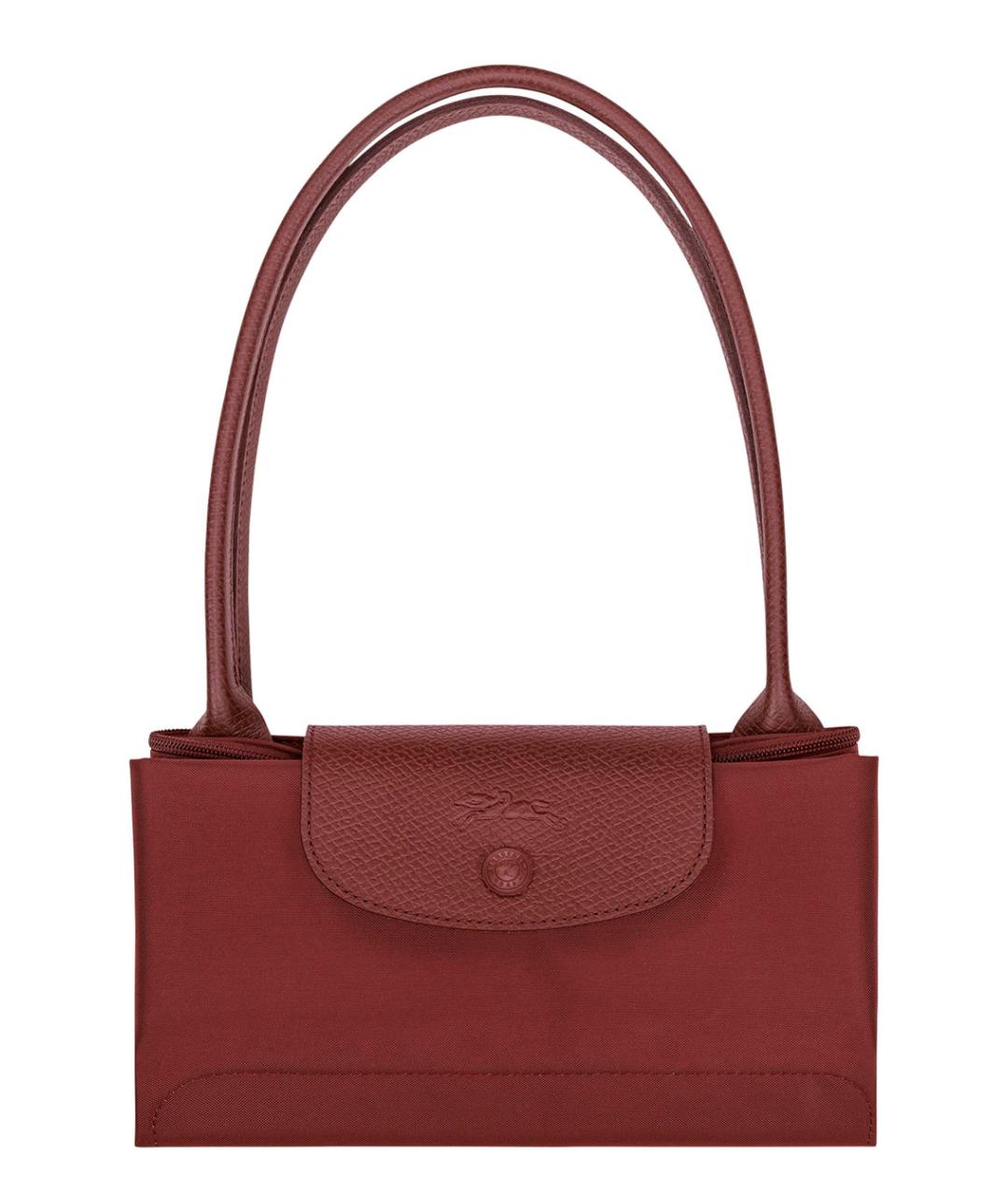 LONGCHAMP Бордовая синтетическая сумка тоут, фото 3