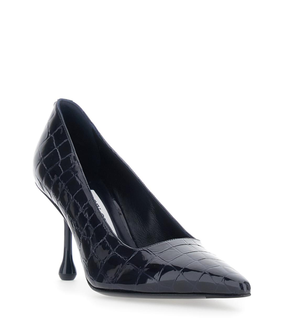 JIMMY CHOO Синие туфли из лакированной кожи, фото 2