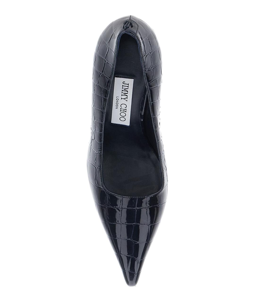 JIMMY CHOO Синие туфли из лакированной кожи, фото 4