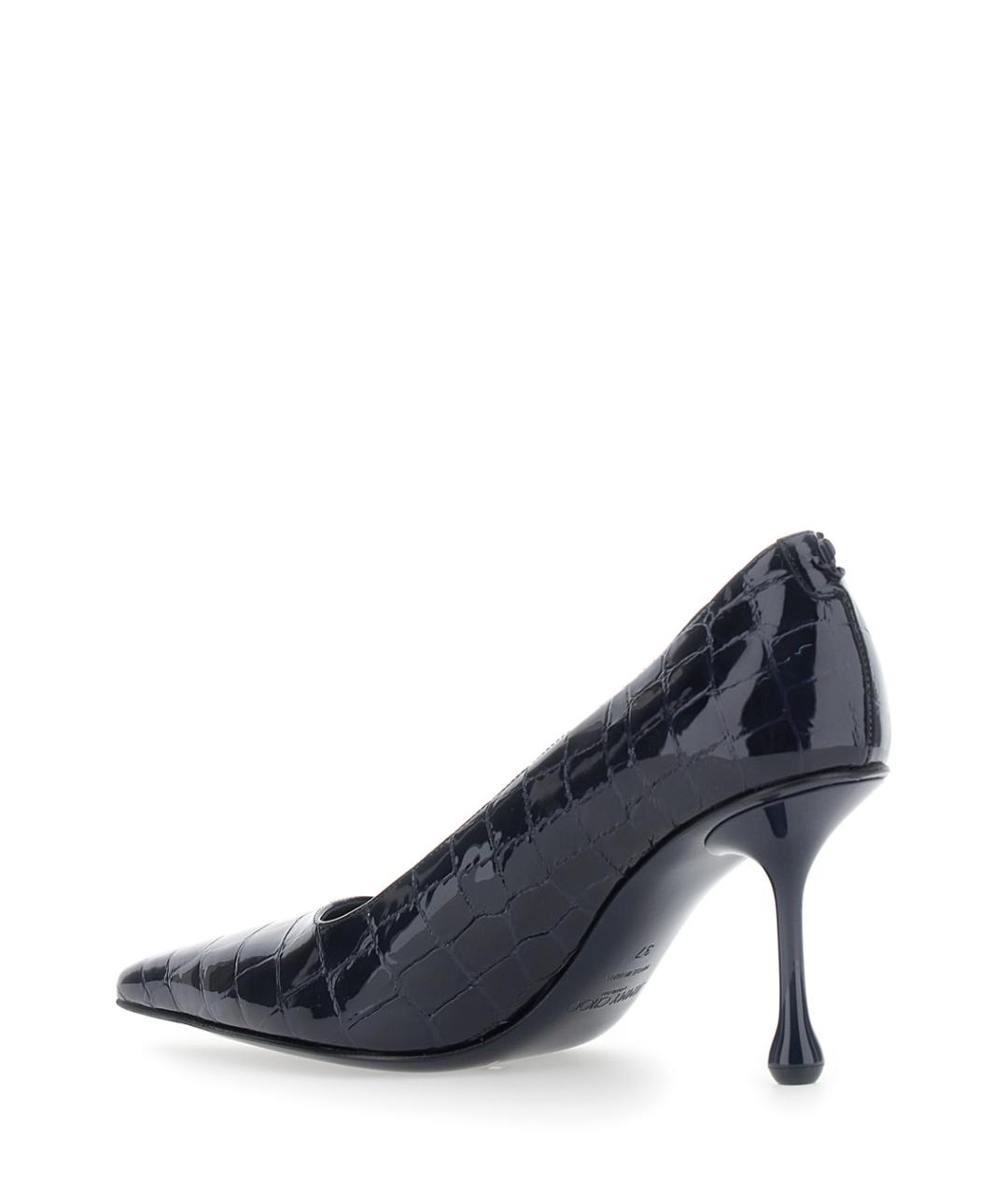 JIMMY CHOO Синие туфли из лакированной кожи, фото 3